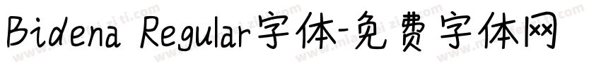 Bidena Regular字体字体转换